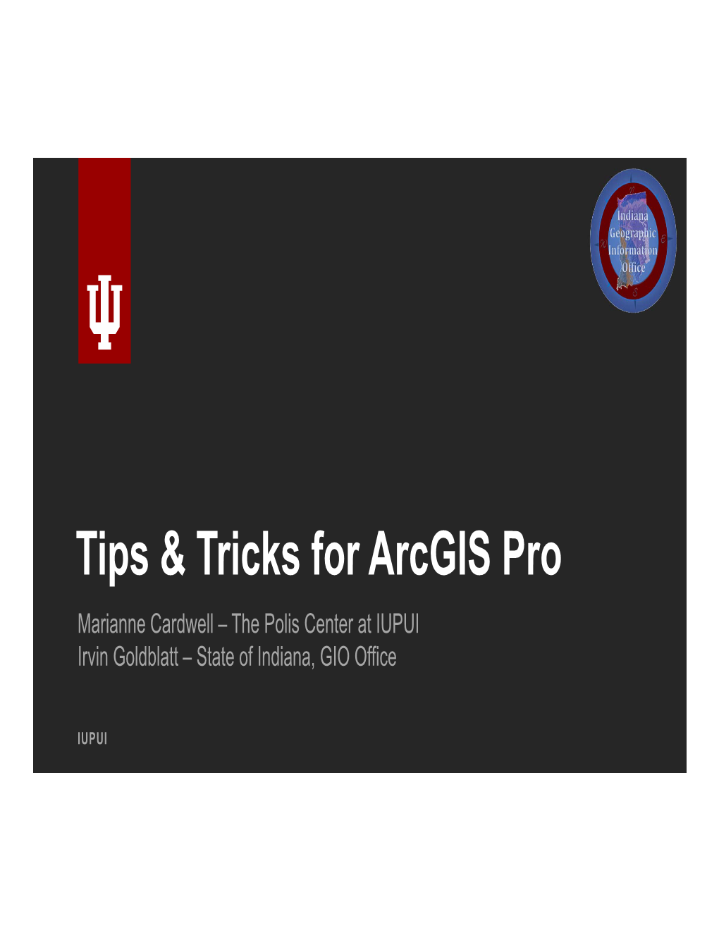 Tips & Tricks for Arcgis