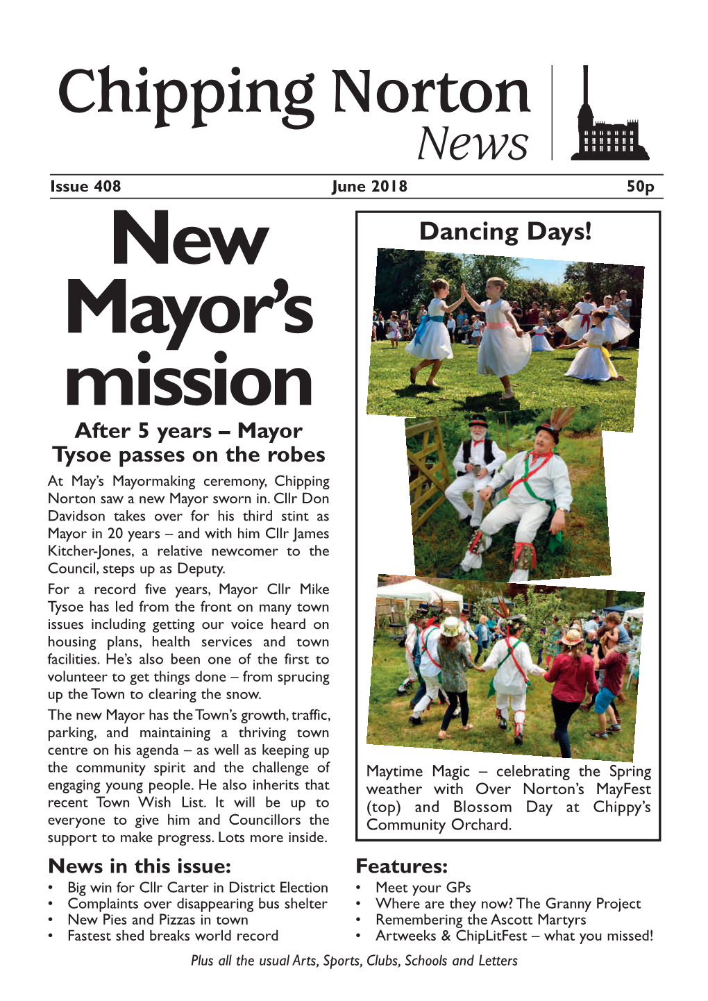 June 2018 50P New Dancing Days! Mayor’S