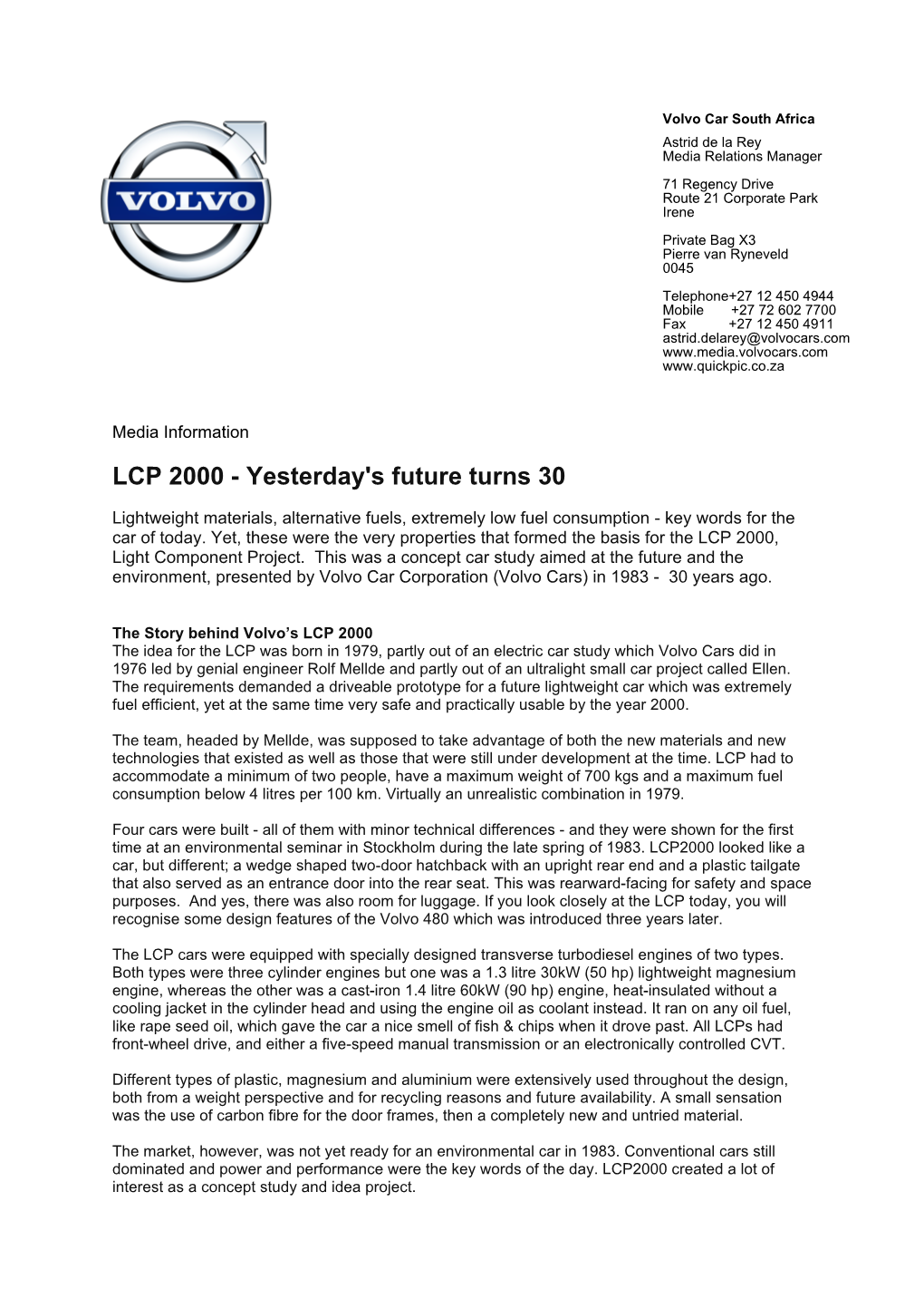 LCP 2000 - Yesterday's Future Turns 30