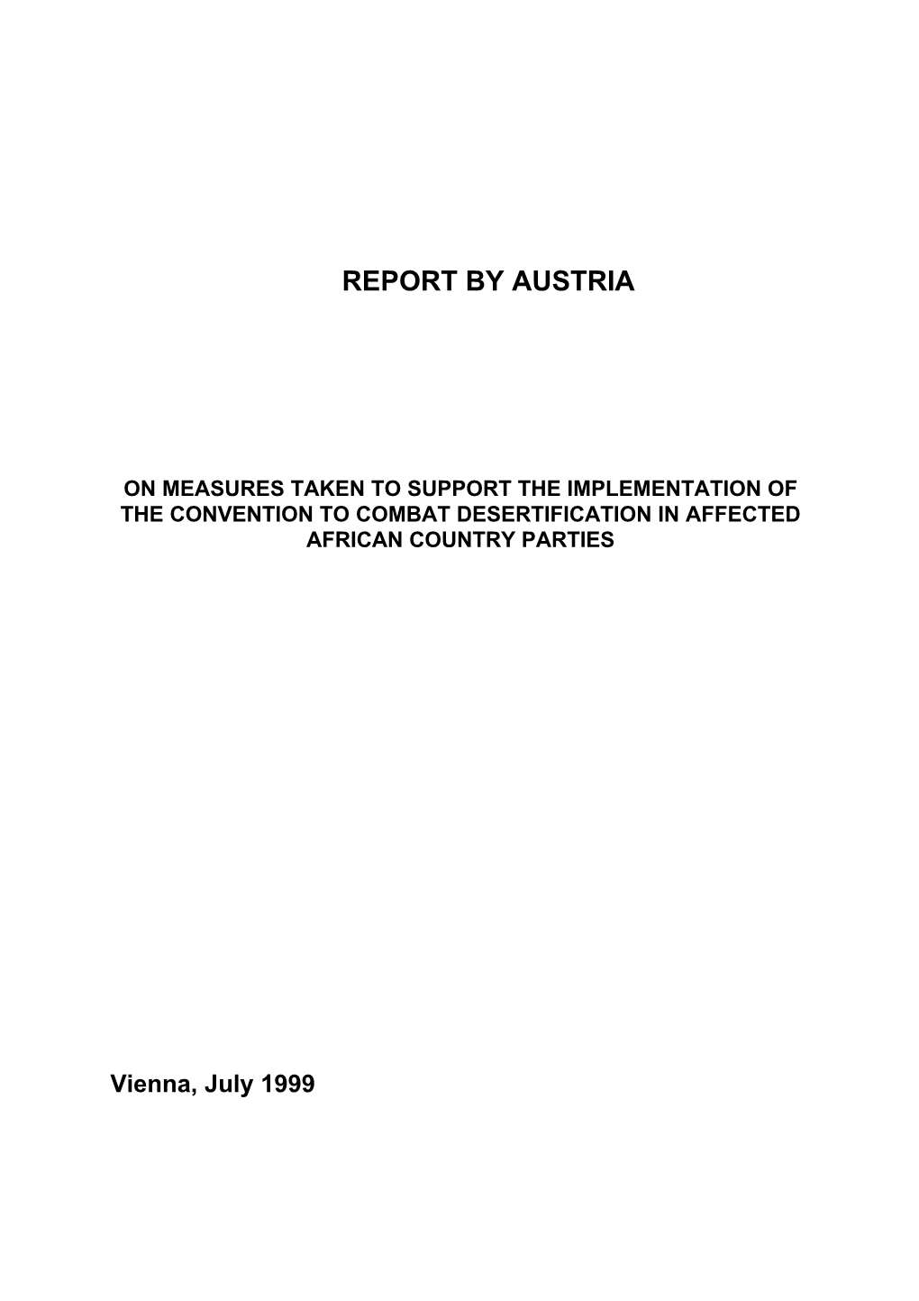 Report by Austria