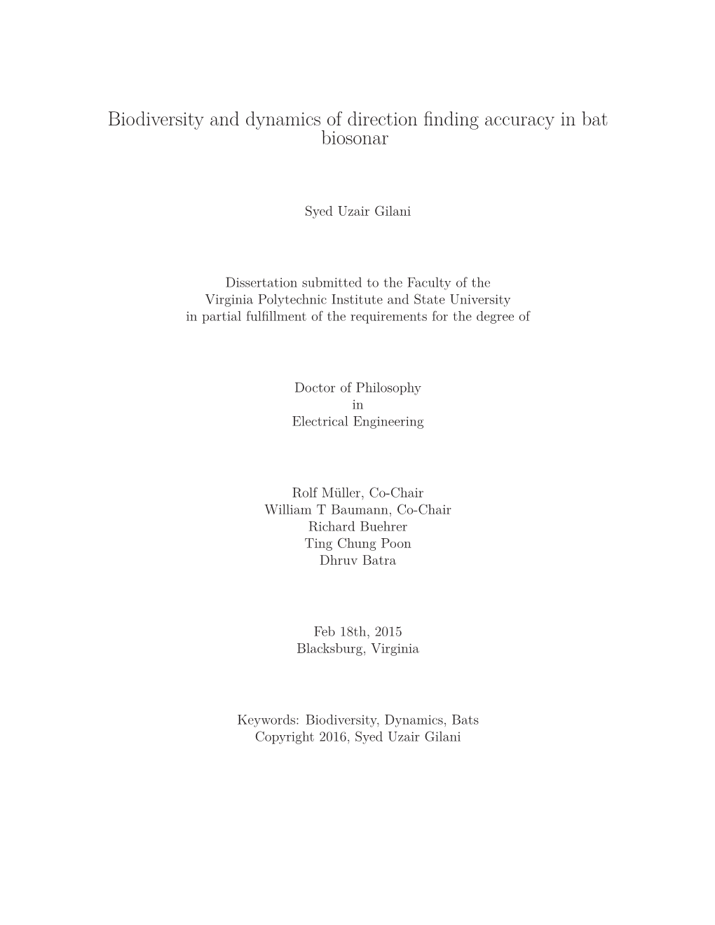 Biodiversity and Dynamics of Direction Finding Accuracy in Bat Biosonar