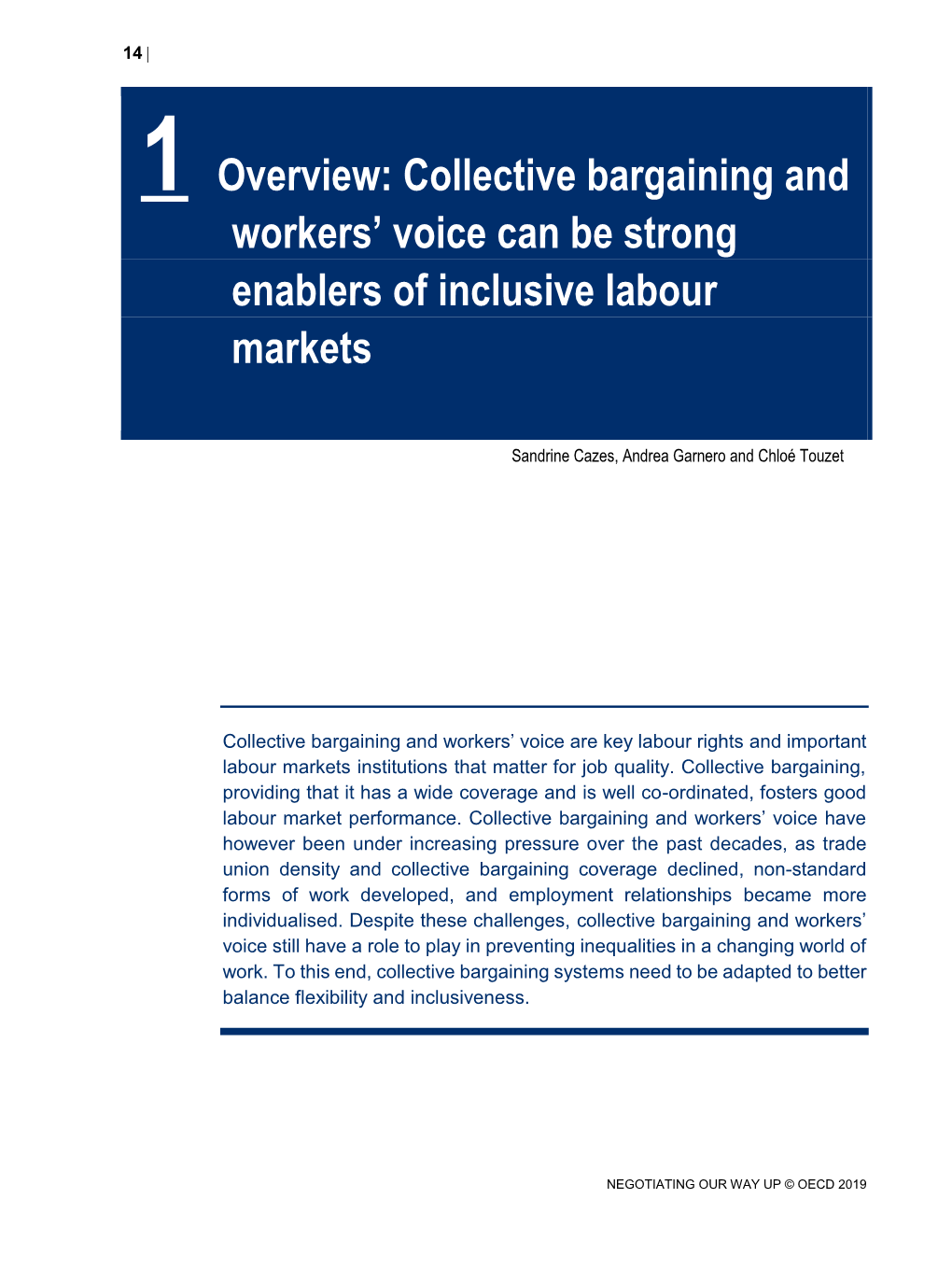 Collective Bargaining and Workers' Voice Can Be Strong