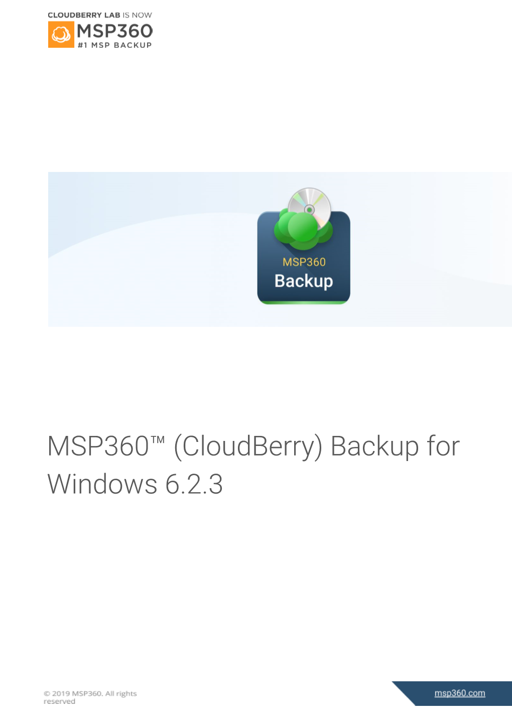 MSP360™ (Cloudberry) Backup for Windows 6.2.3