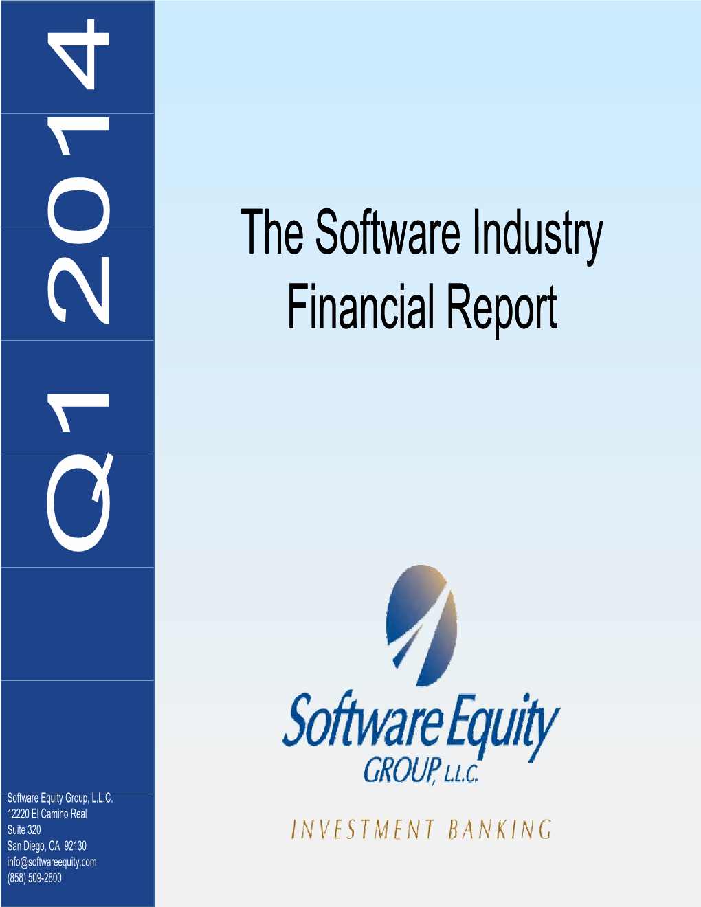 Software Industry Financial Report Contents