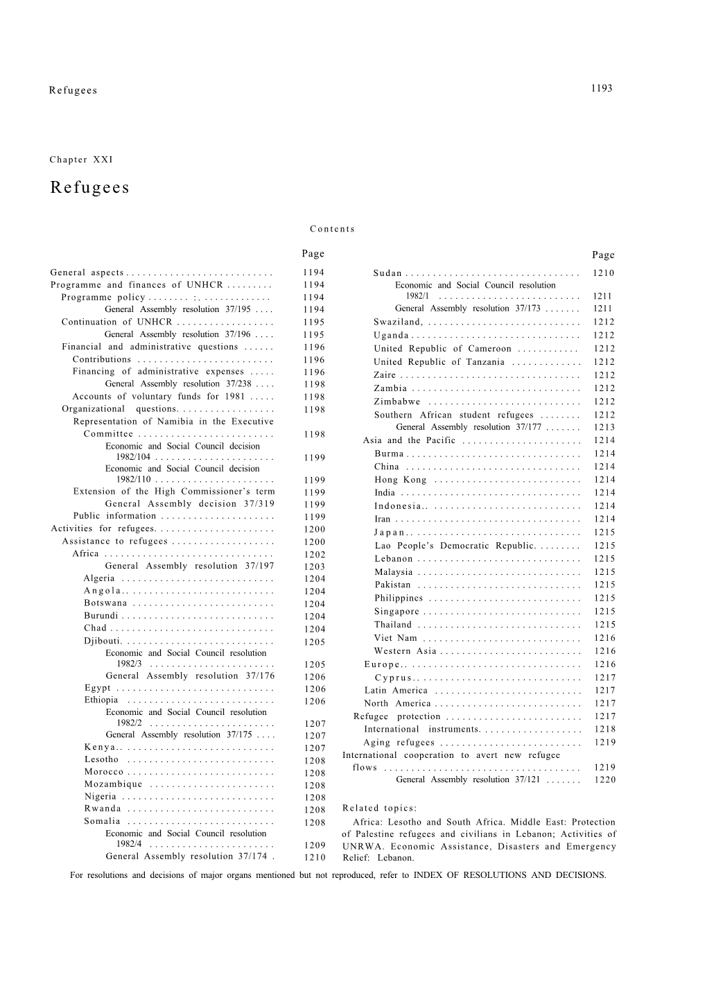 [ 1982 ] Part 1 Sec 2 Chapter 21 Refugees