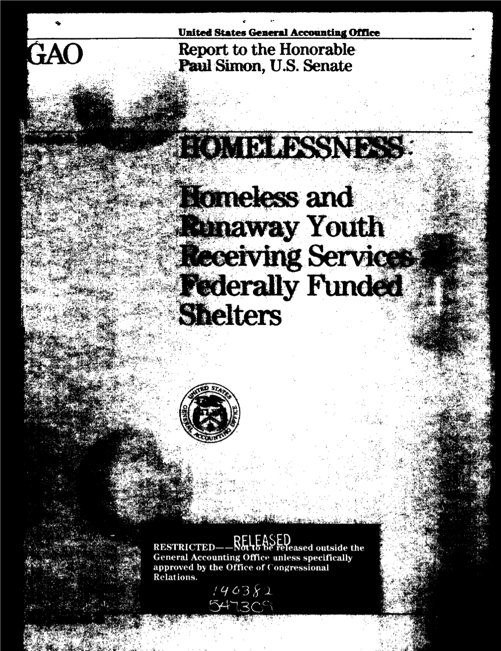 HRD-90-45 Homelessness