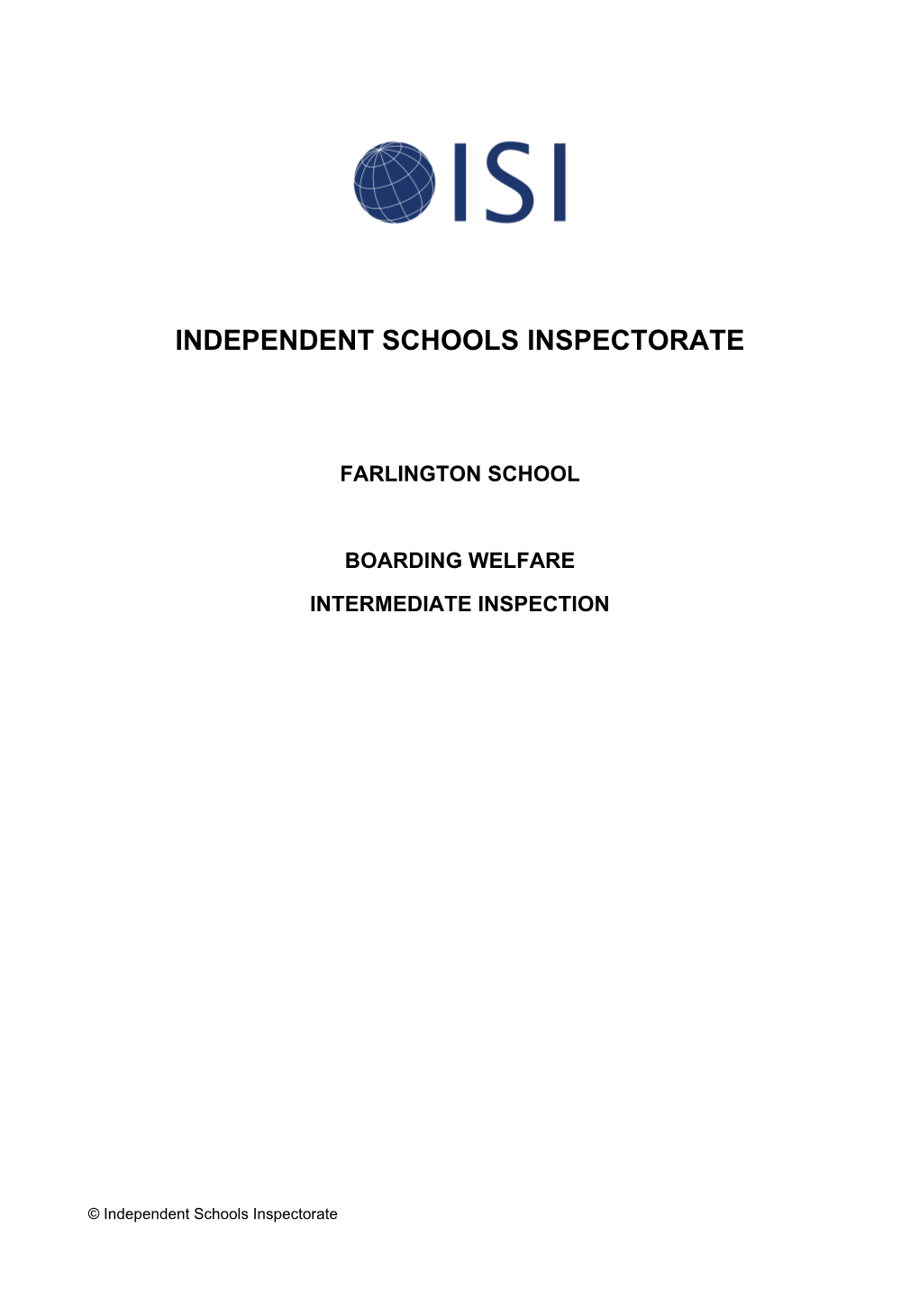 Independent Schools Inspectorate