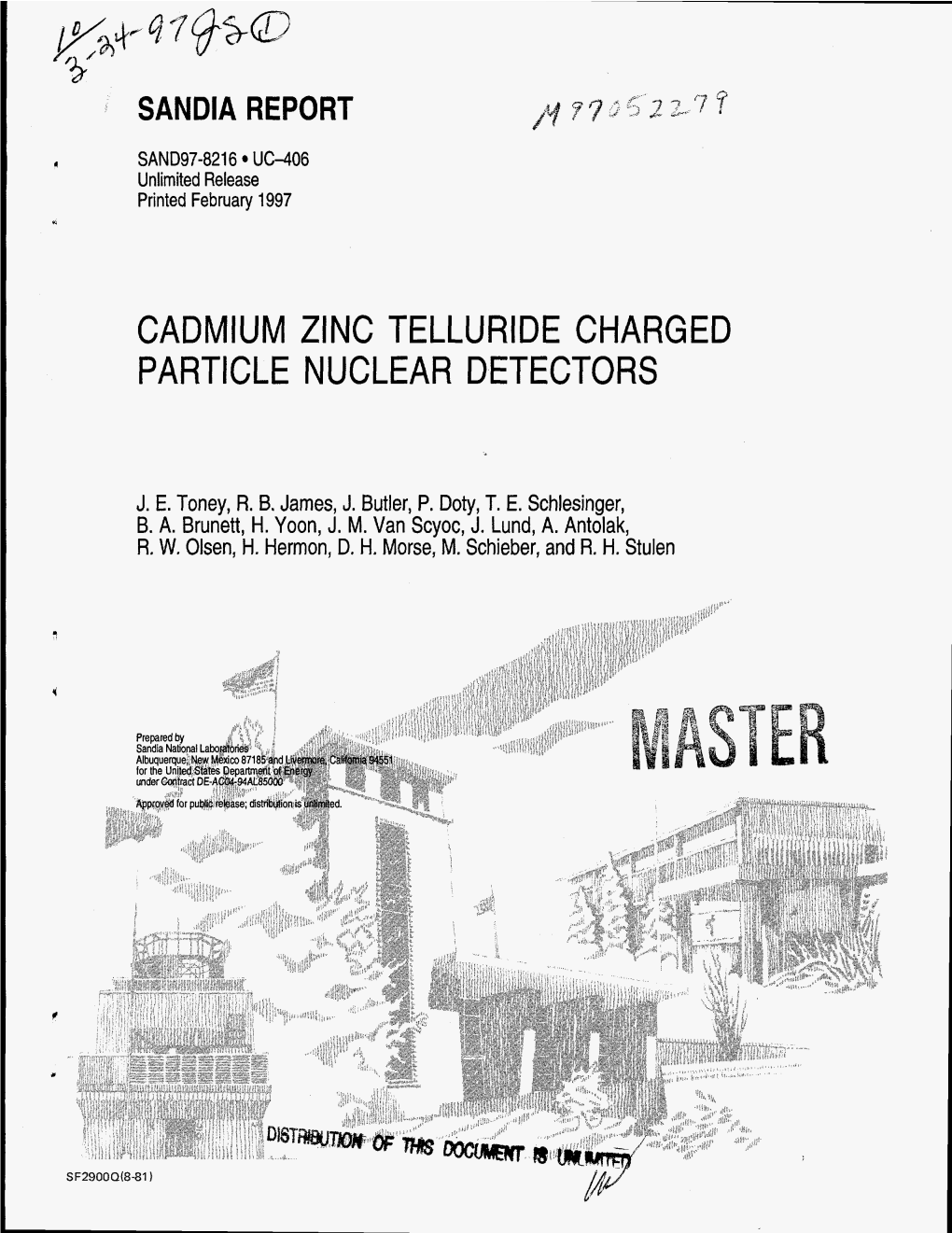 Cadmium Zinc Telluride Charged Particle Nuclear Detectors