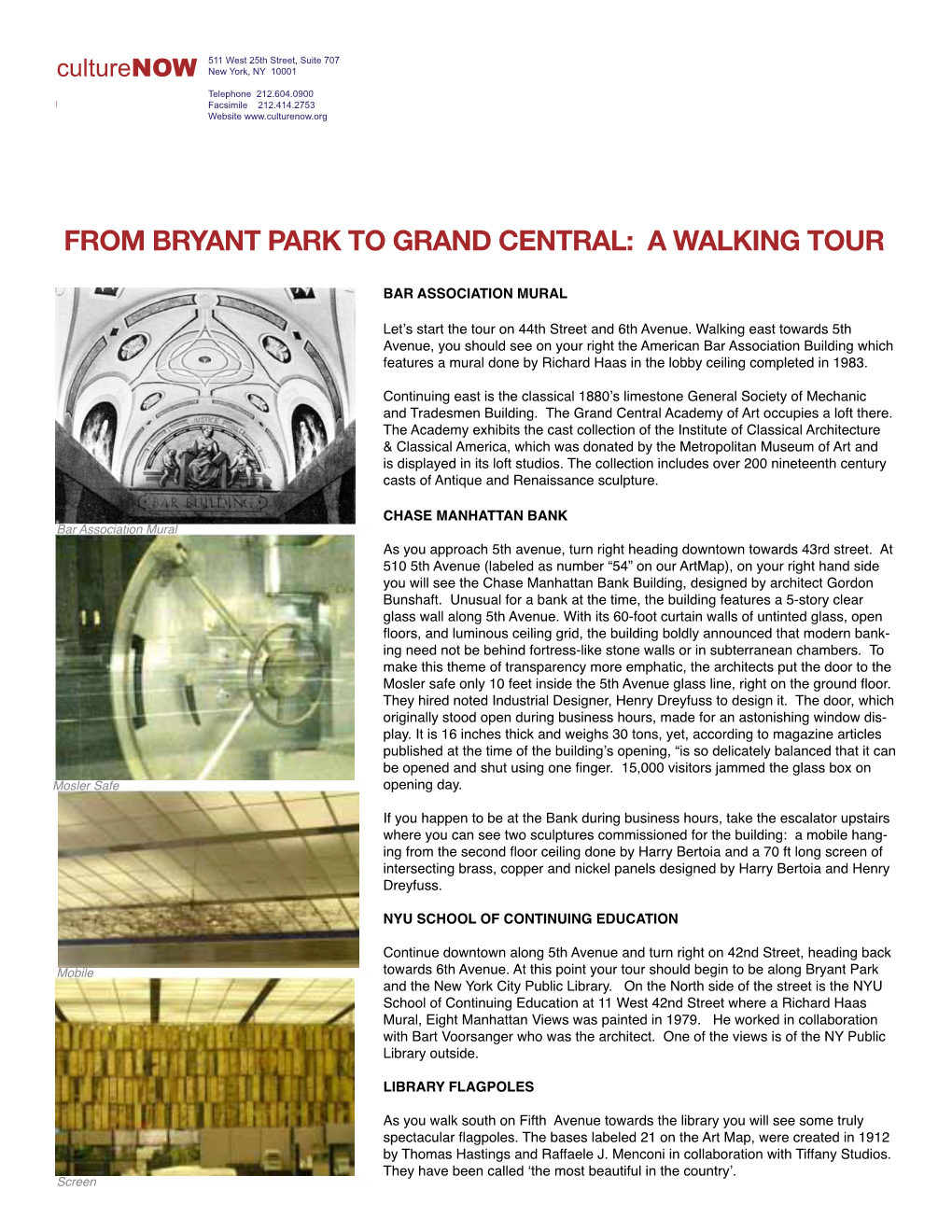 From Bryant Park to Grand Central: a Walking Tour