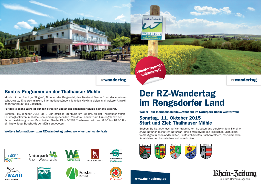 Der RZ-Wandertag Im Rengsdorfer Land