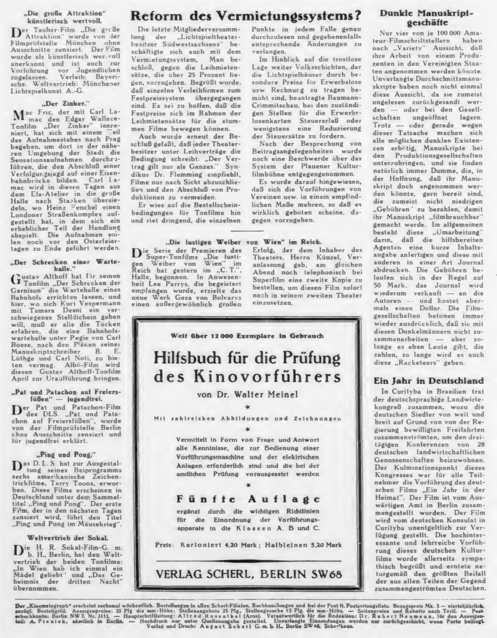 Der Kinematograph (April 1931)