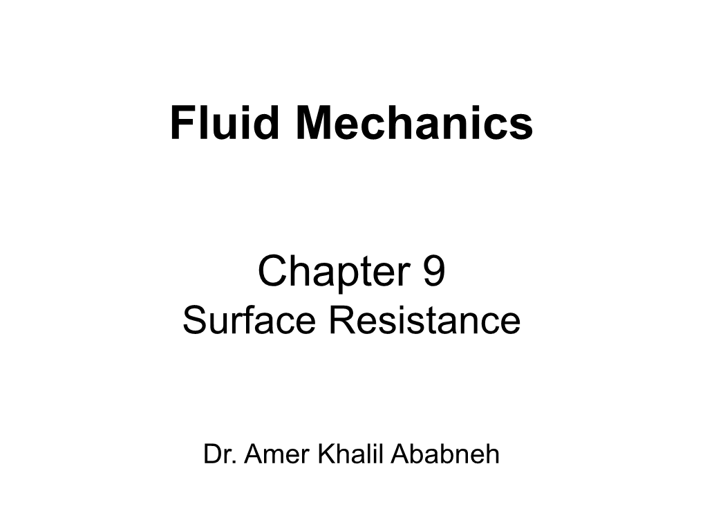 Surface Resistance