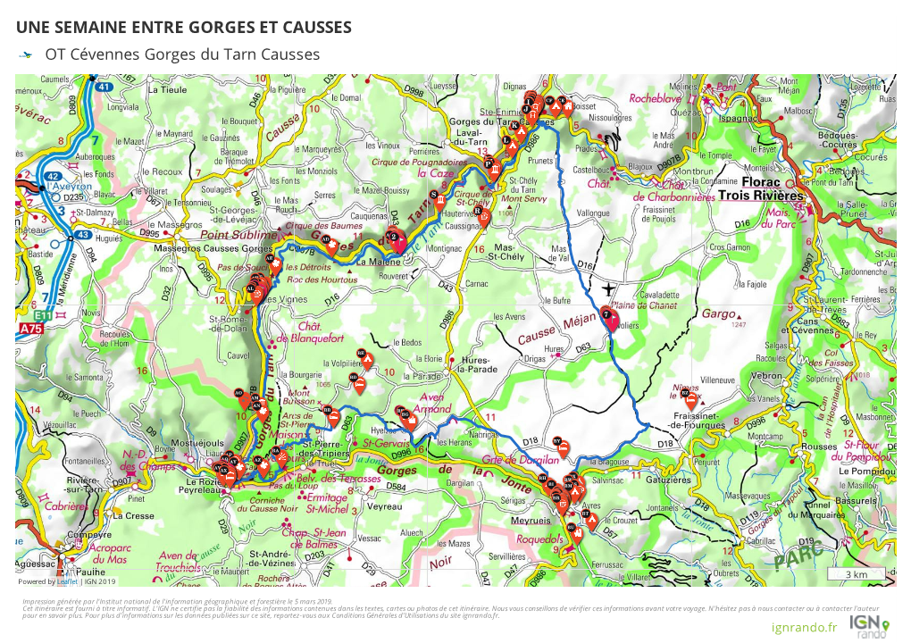 UNE SEMAINE ENTRE GORGES ET CAUSSES OT Cévennes Gorges Du Tarn Causses