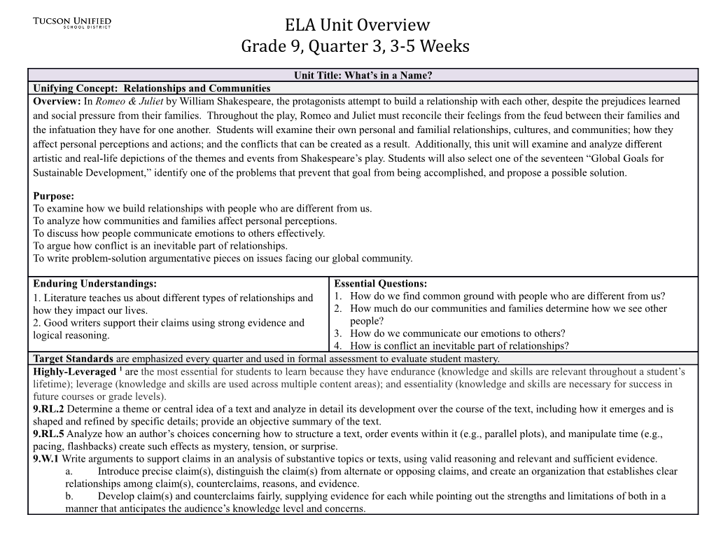 ELA, Office of Curriculum Development Page 3 of 3 s1