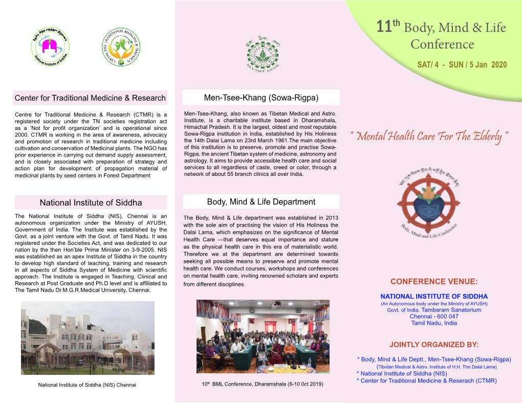 11Th Body, Mind and Life Conference (2019)