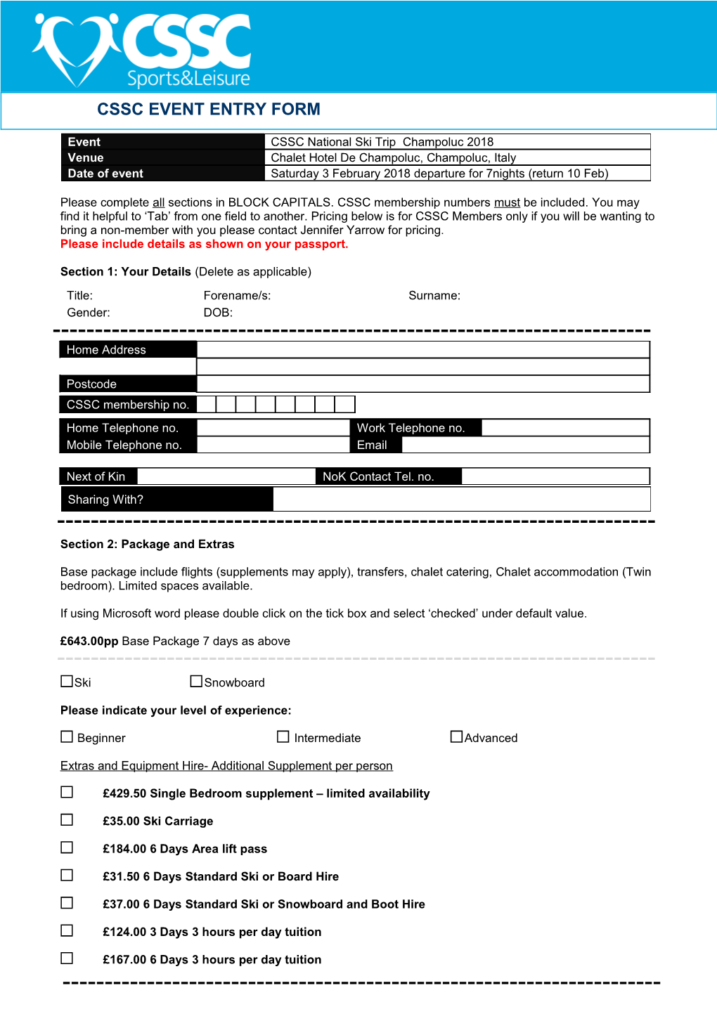 Please Include Details As Shown on Your Passport