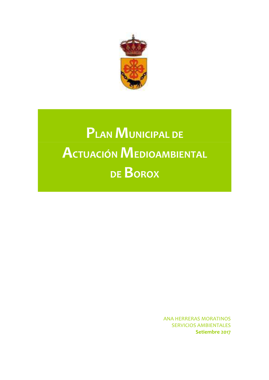 Plan Municipal De Actuación Medioambiental De Borox