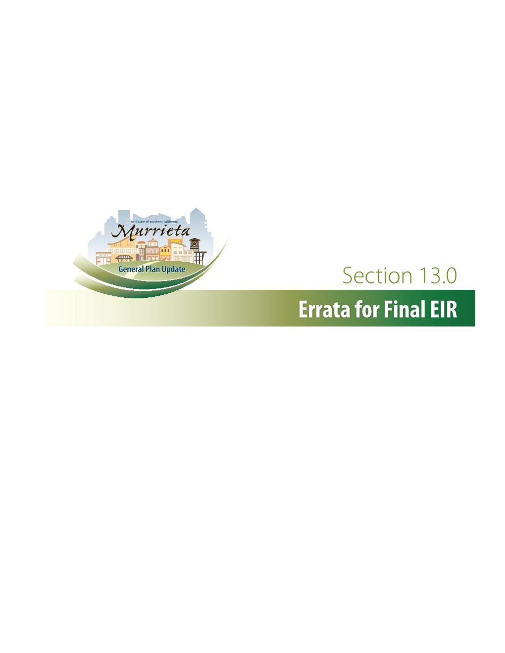 Errata for Final EIR