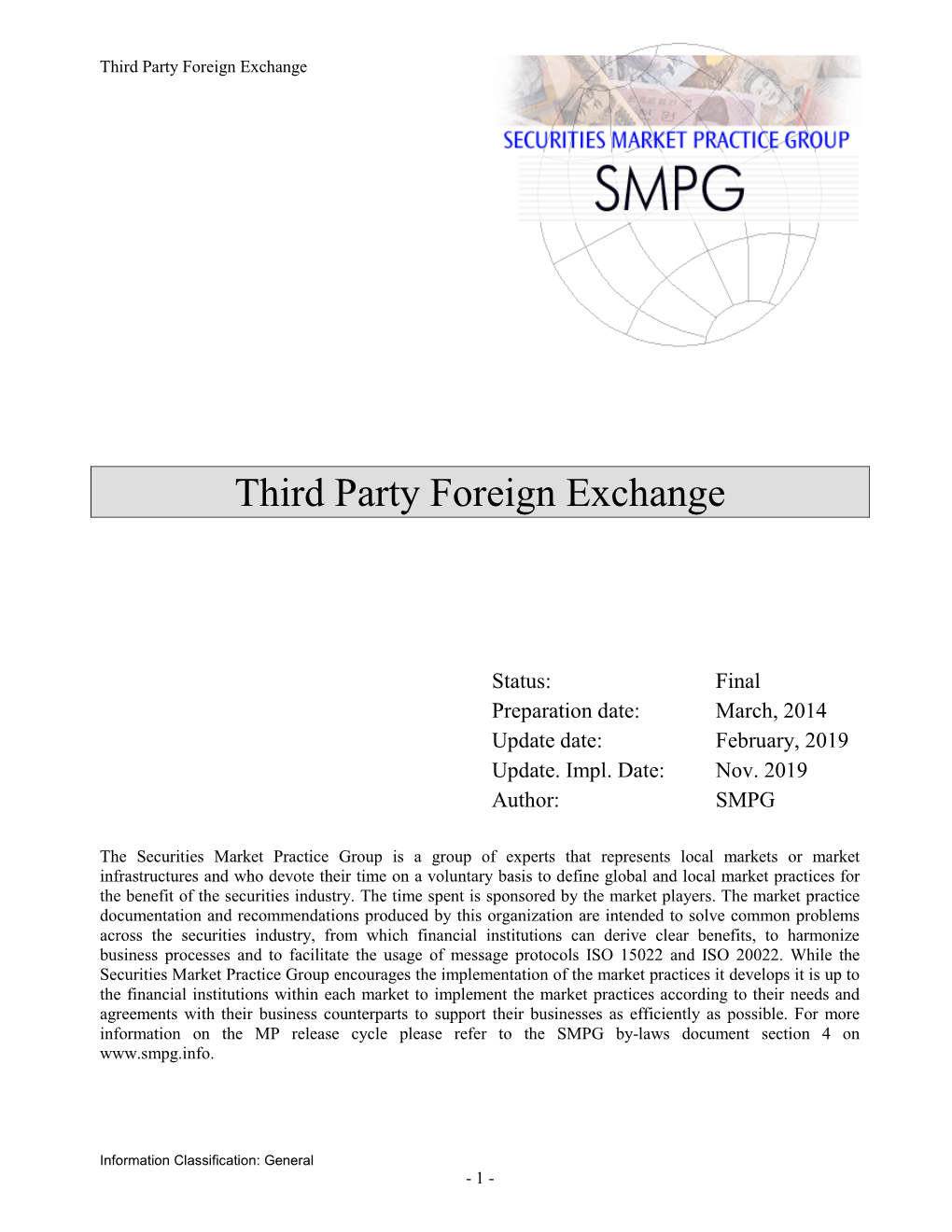 Third Party Foreign Exchange
