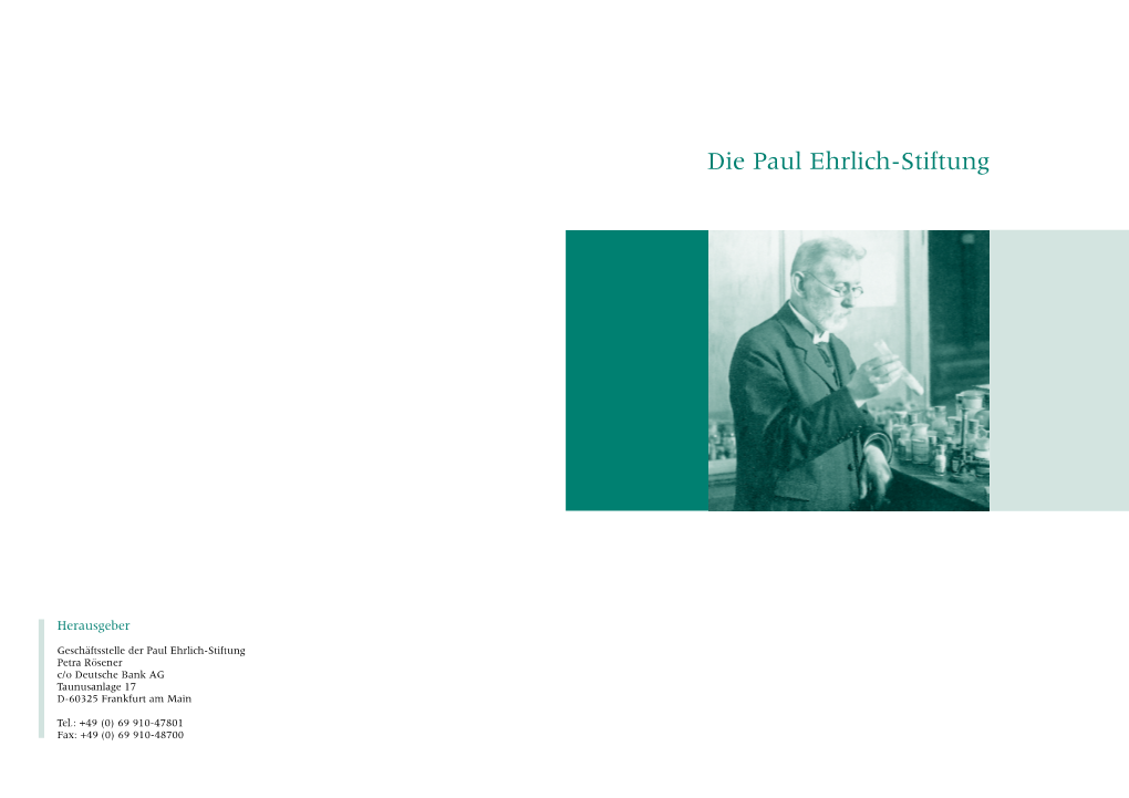 Die Paul Ehrlich-Stiftung