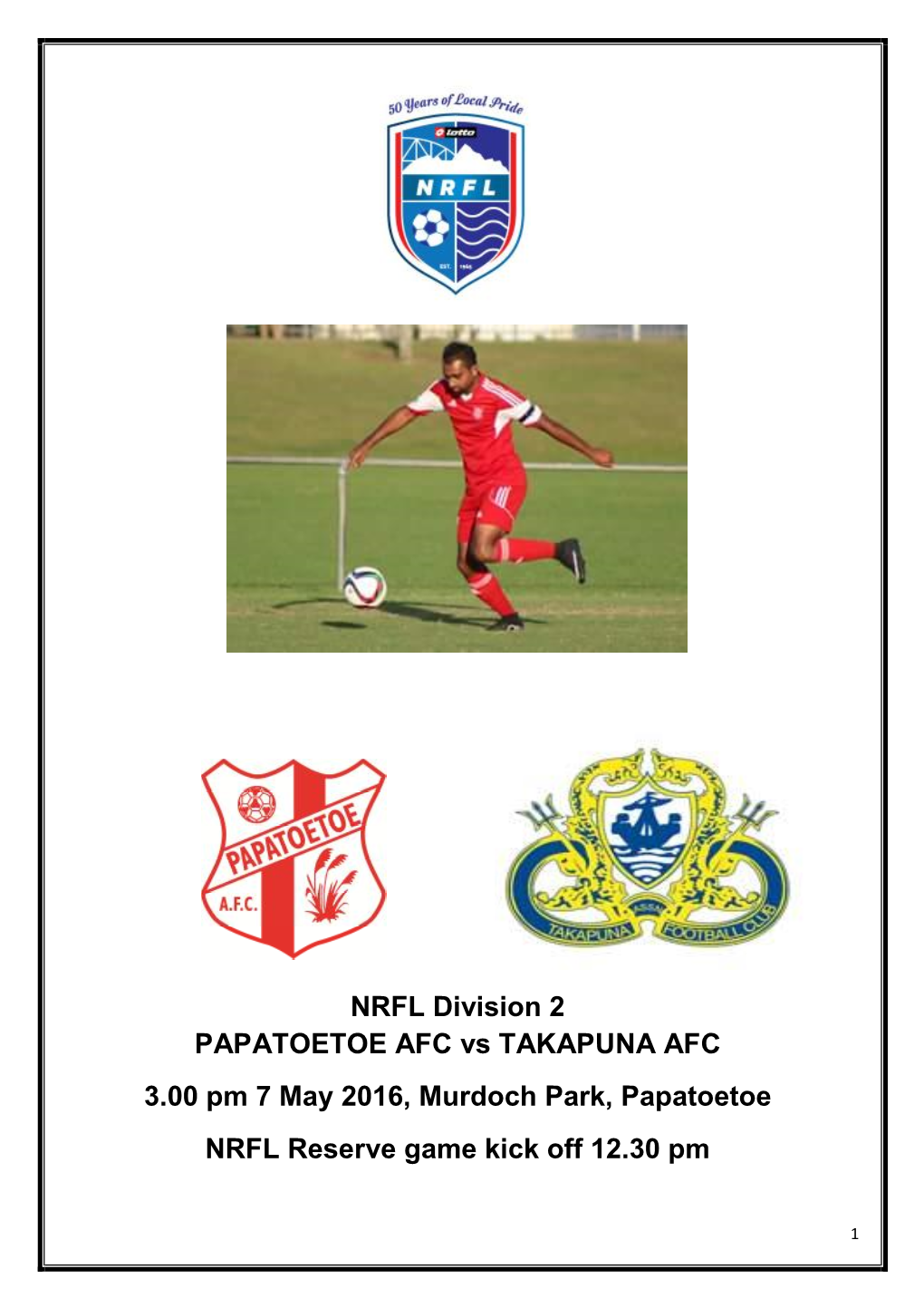 4 Takapuna AFC 7 May 2016.Docx