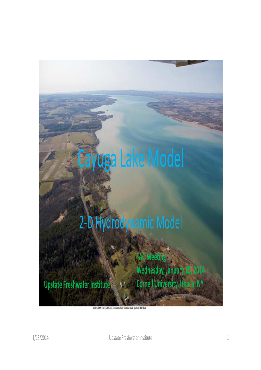 Cayuga Lake Model