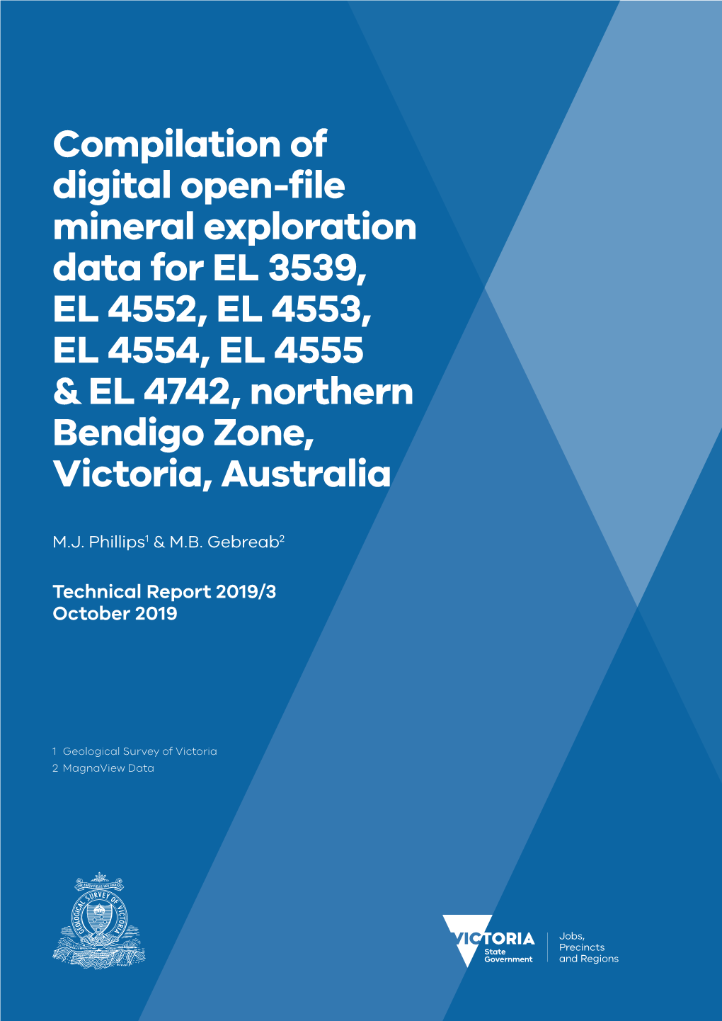 Compilation of Digital Open-File Mineral Exploration Data for EL 3539, EL 4552, EL 4553, EL 4554, EL 4555 & EL 4742, Northern Bendigo Zone, Victoria, Australia