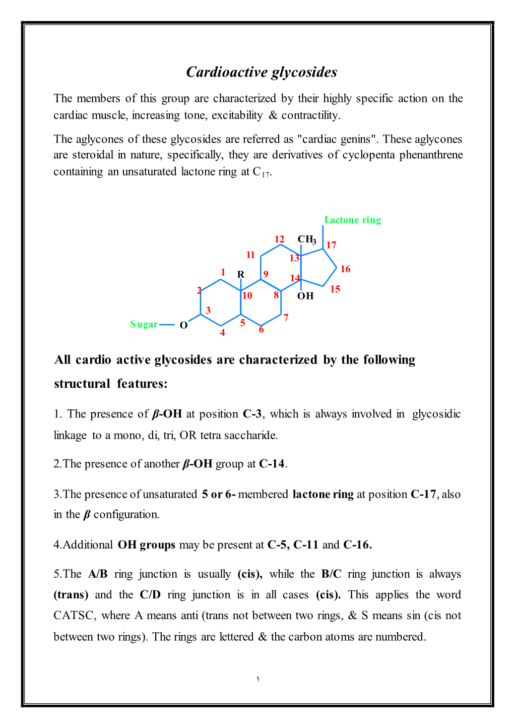 Cardioactive Glycosides