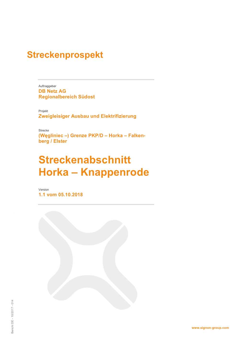 Streckenabschnitt Horka – Knappenrode