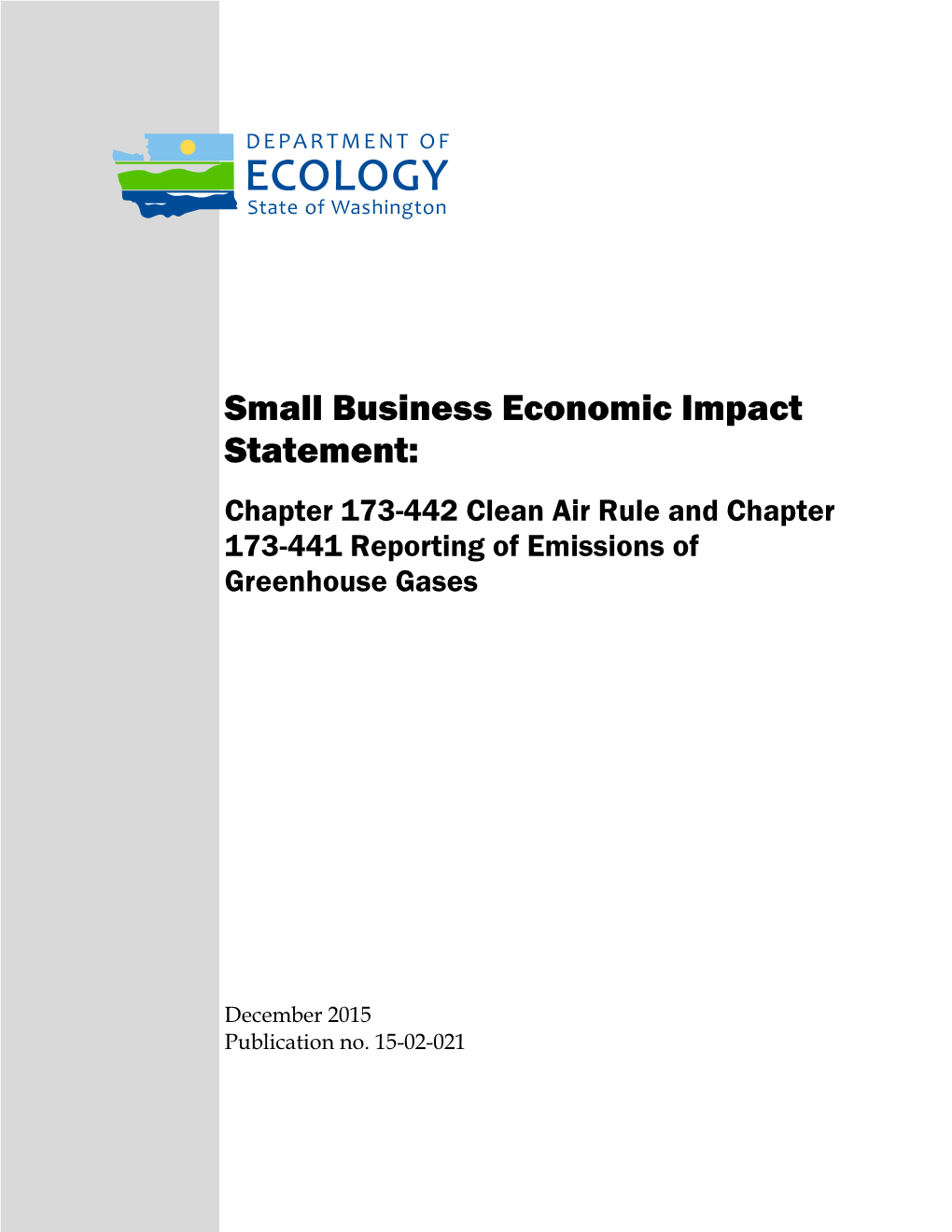 Small Business Economic Impact Statement