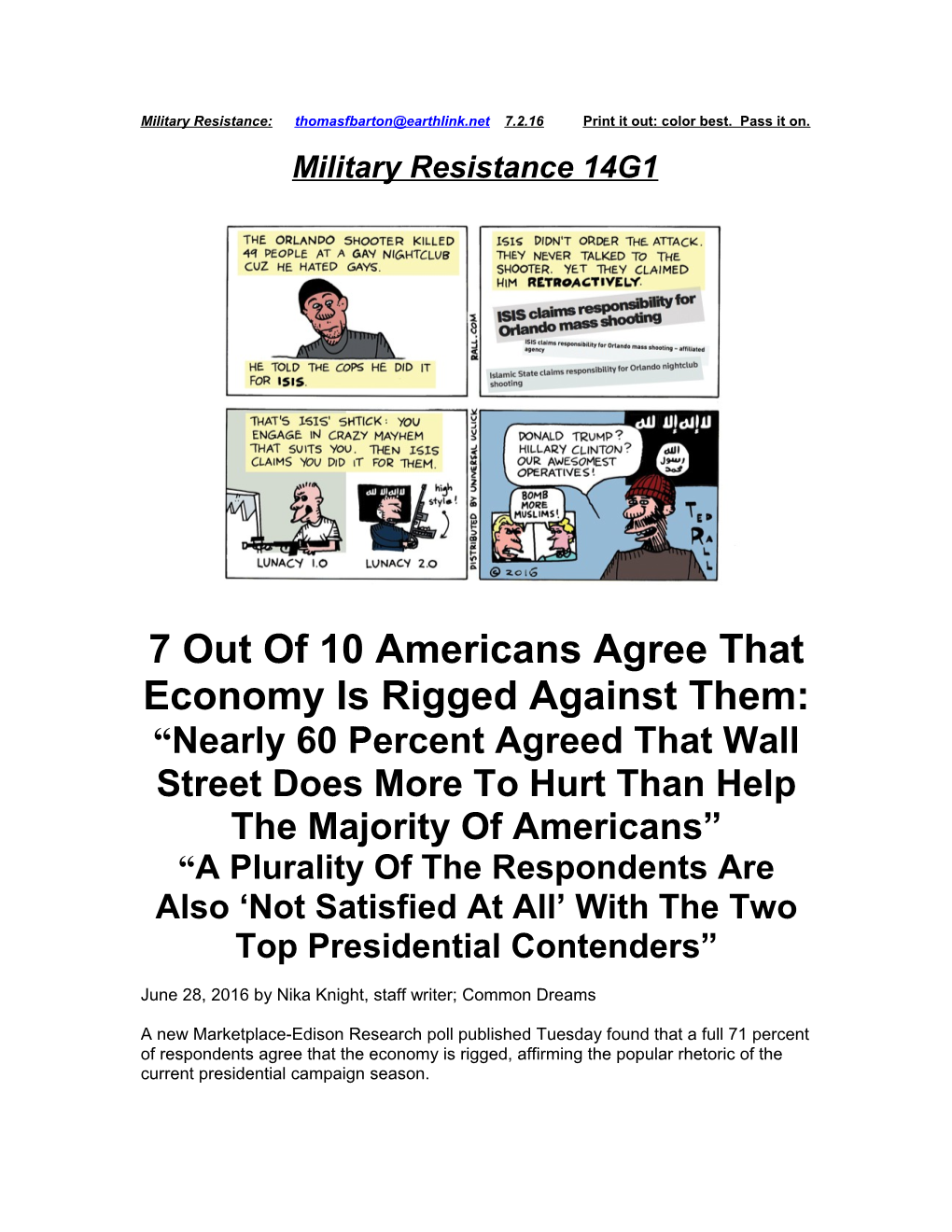 Military Resistance 14G1