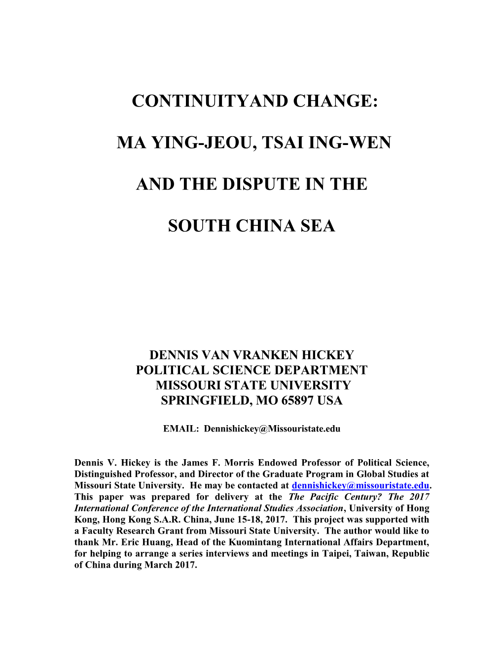 Since 2010, a Series of Quarrels and Incidents in the South China Sea