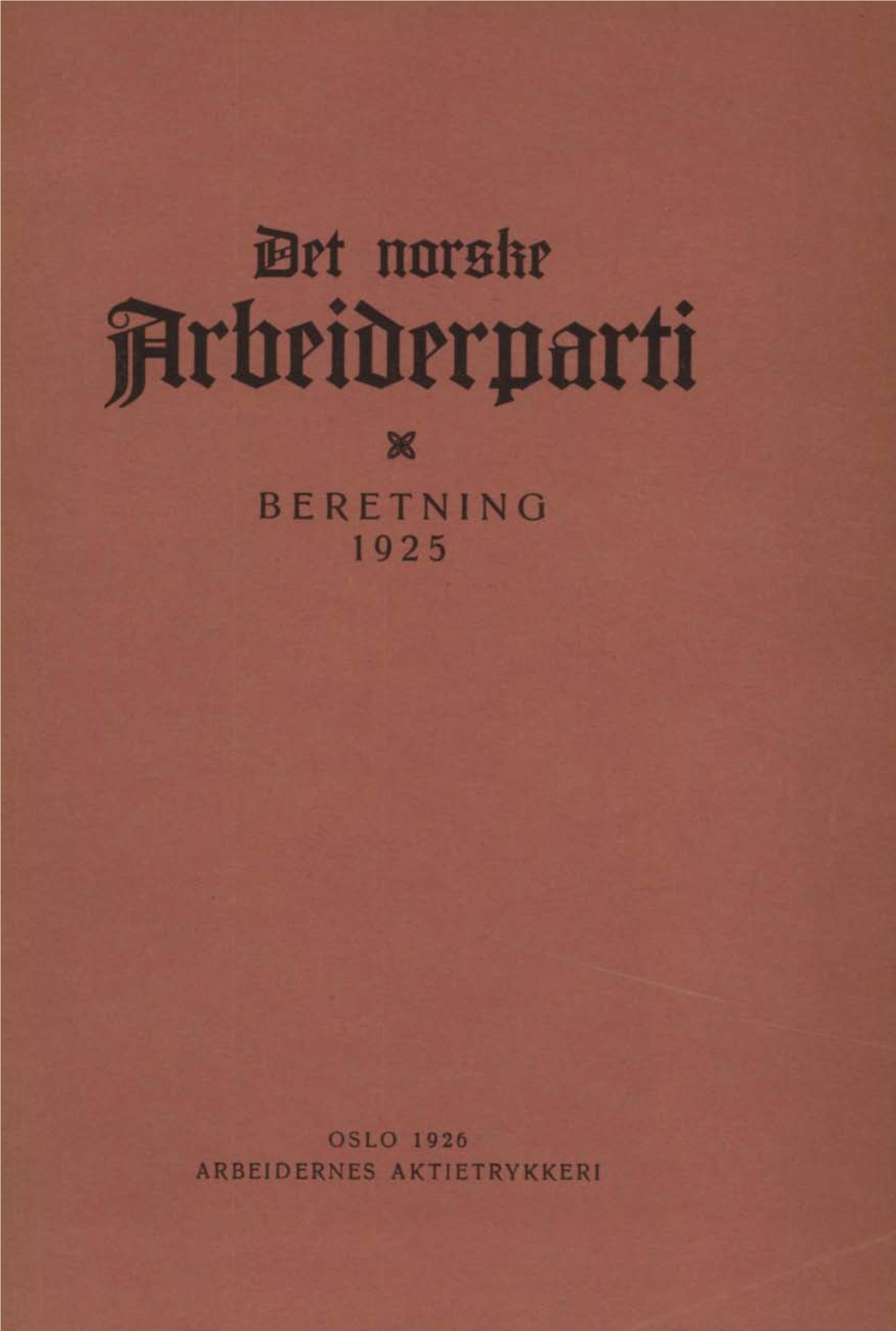 Beretning 1925