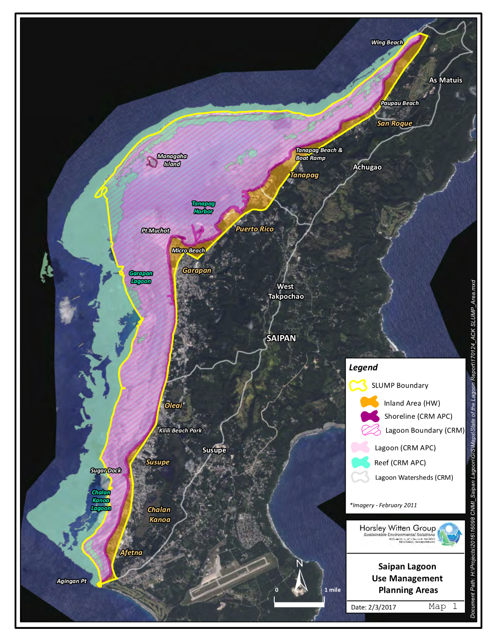 Saipan Lagoon Maps