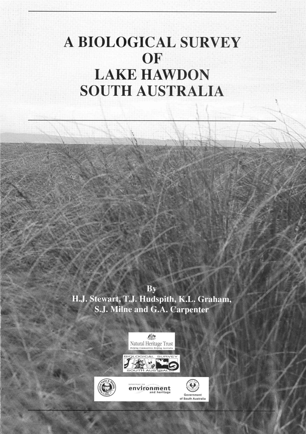 A Biological Survey of Lake Hawdon South Australia in January 2000