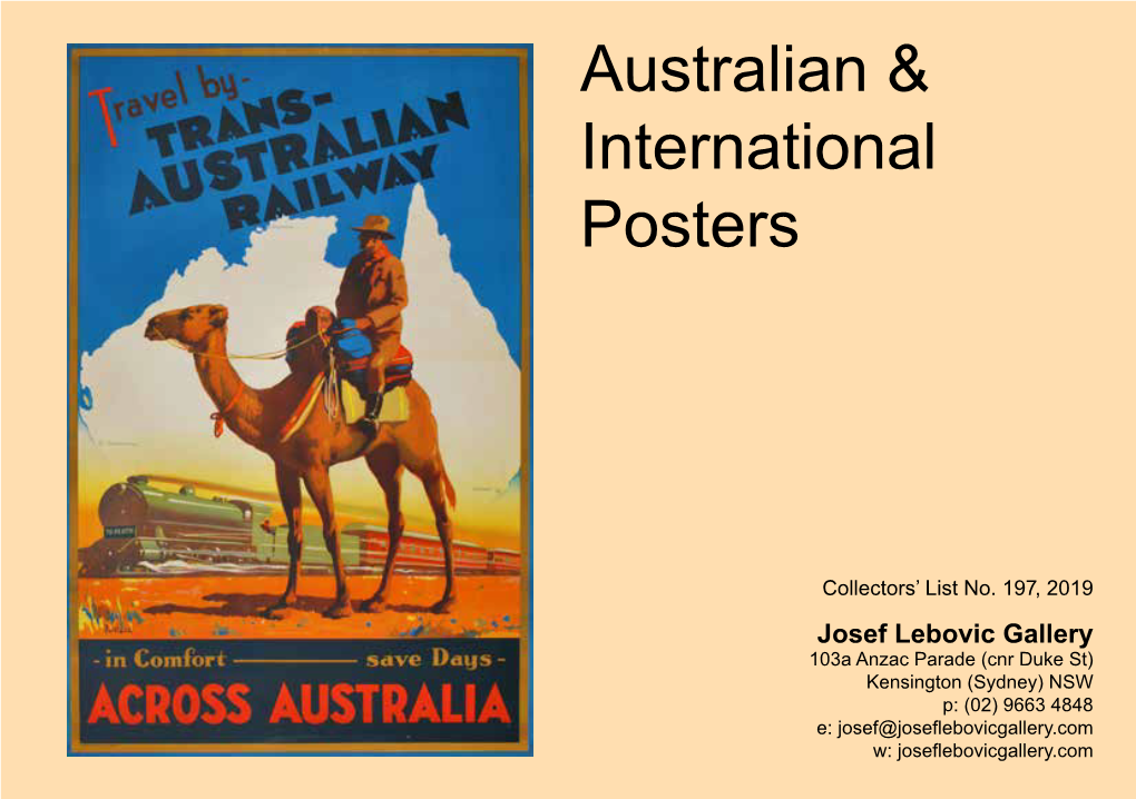 Australian & International Posters