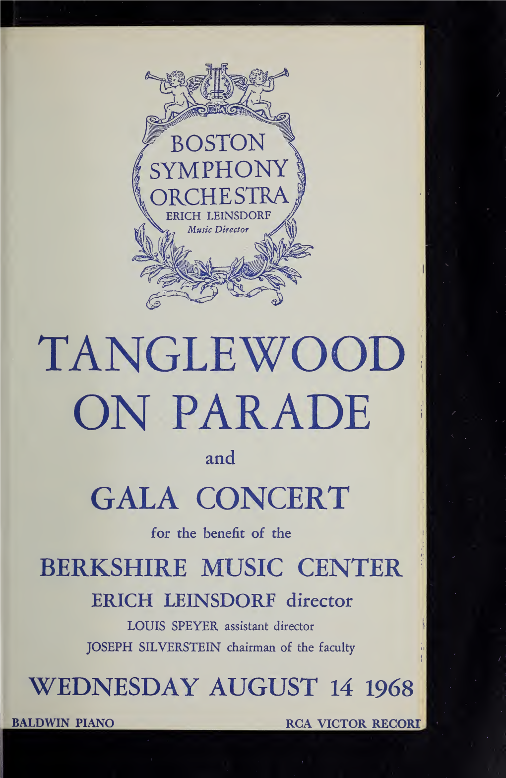 Boston Symphony Orchestra Concert Programs, Summer, 1967-1968