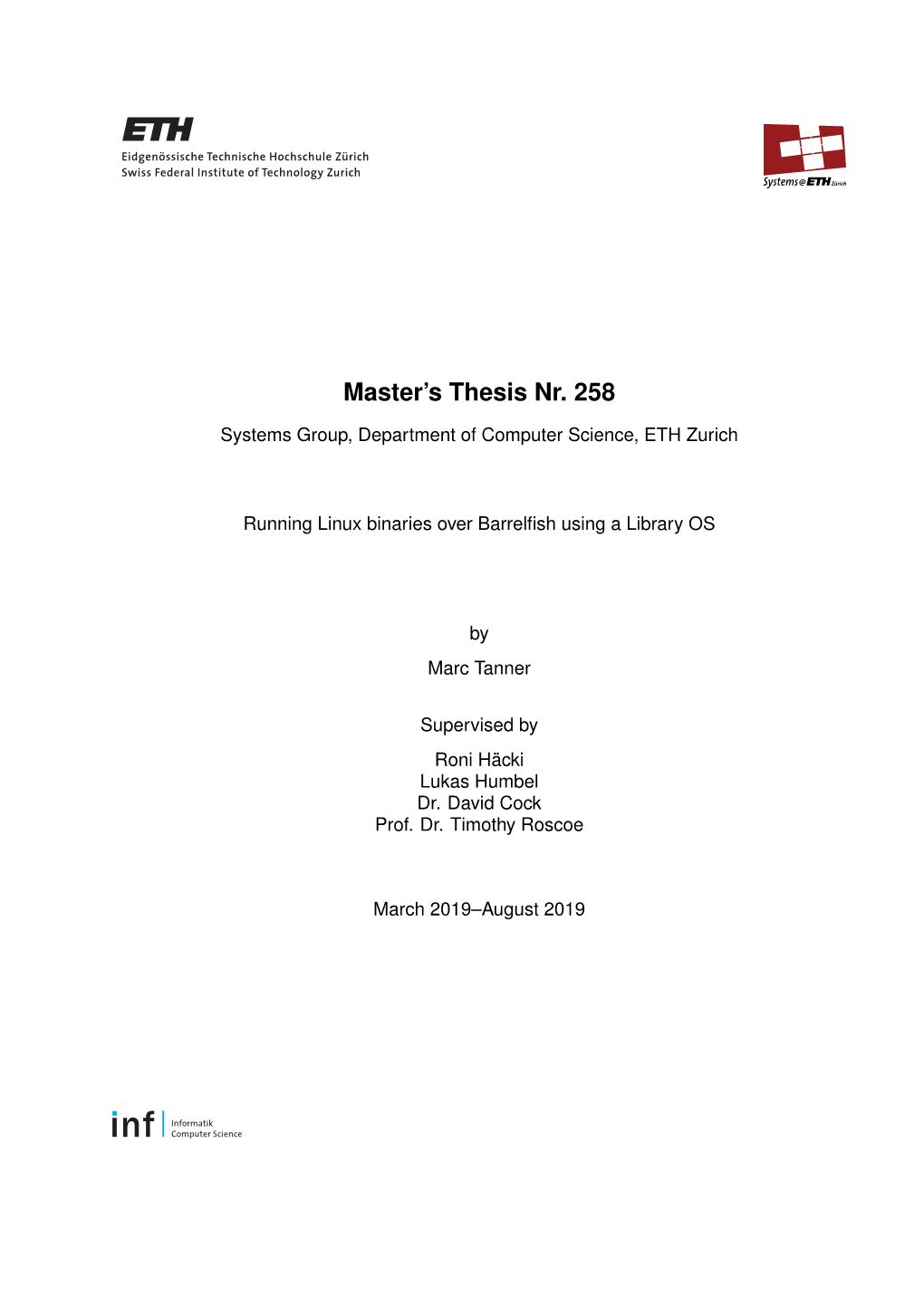 Master's Thesis Nr
