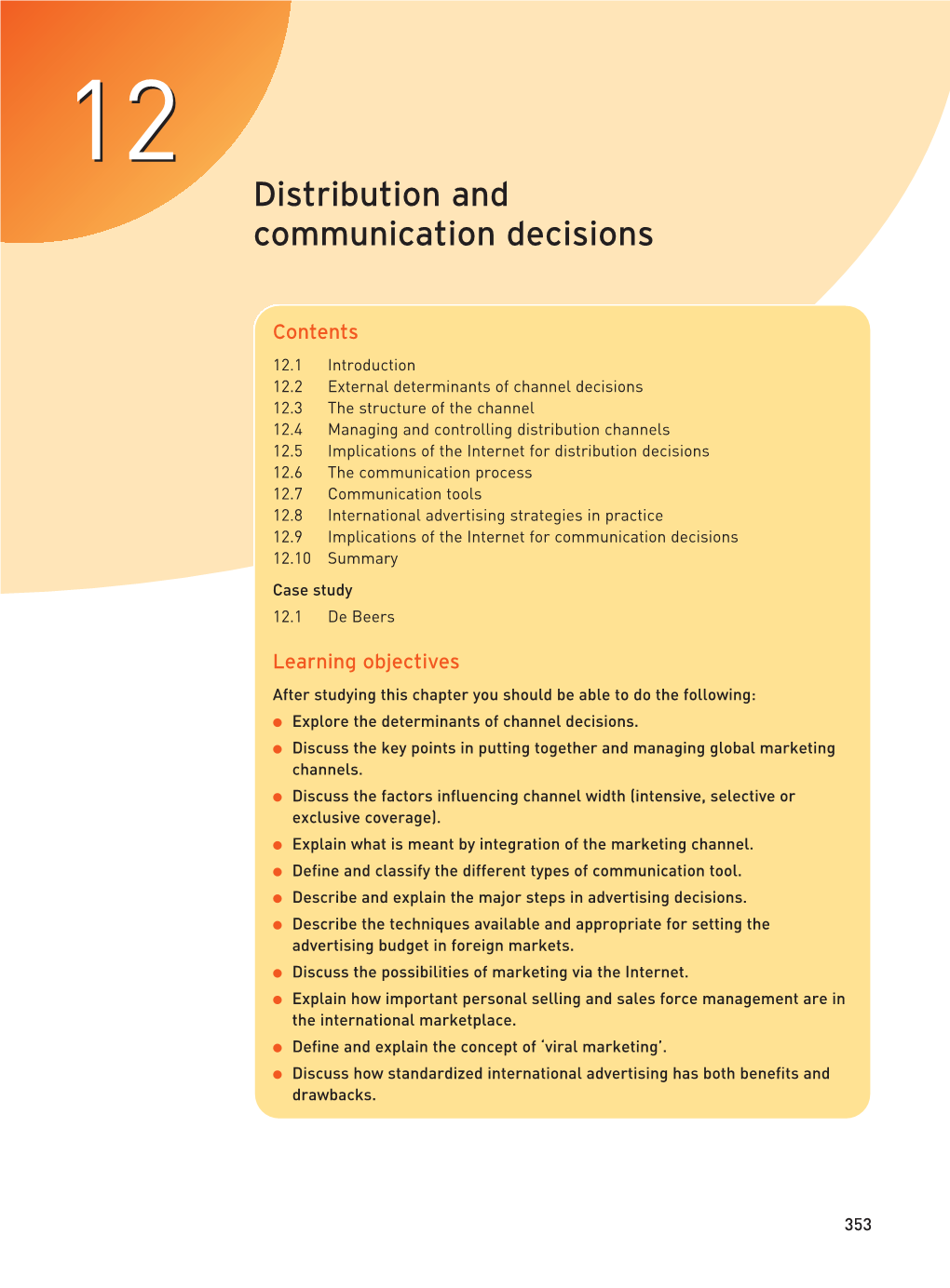 Distribution and Communication Decisions