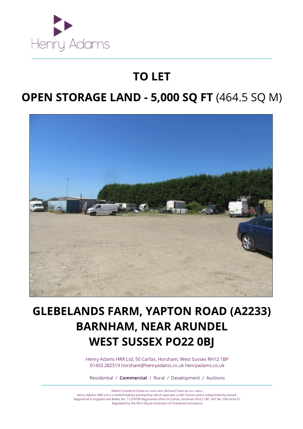 Glebelands Farm, Yapton Road (A2233) Barnham, Near Arundel West Sussex Po22 0Bj