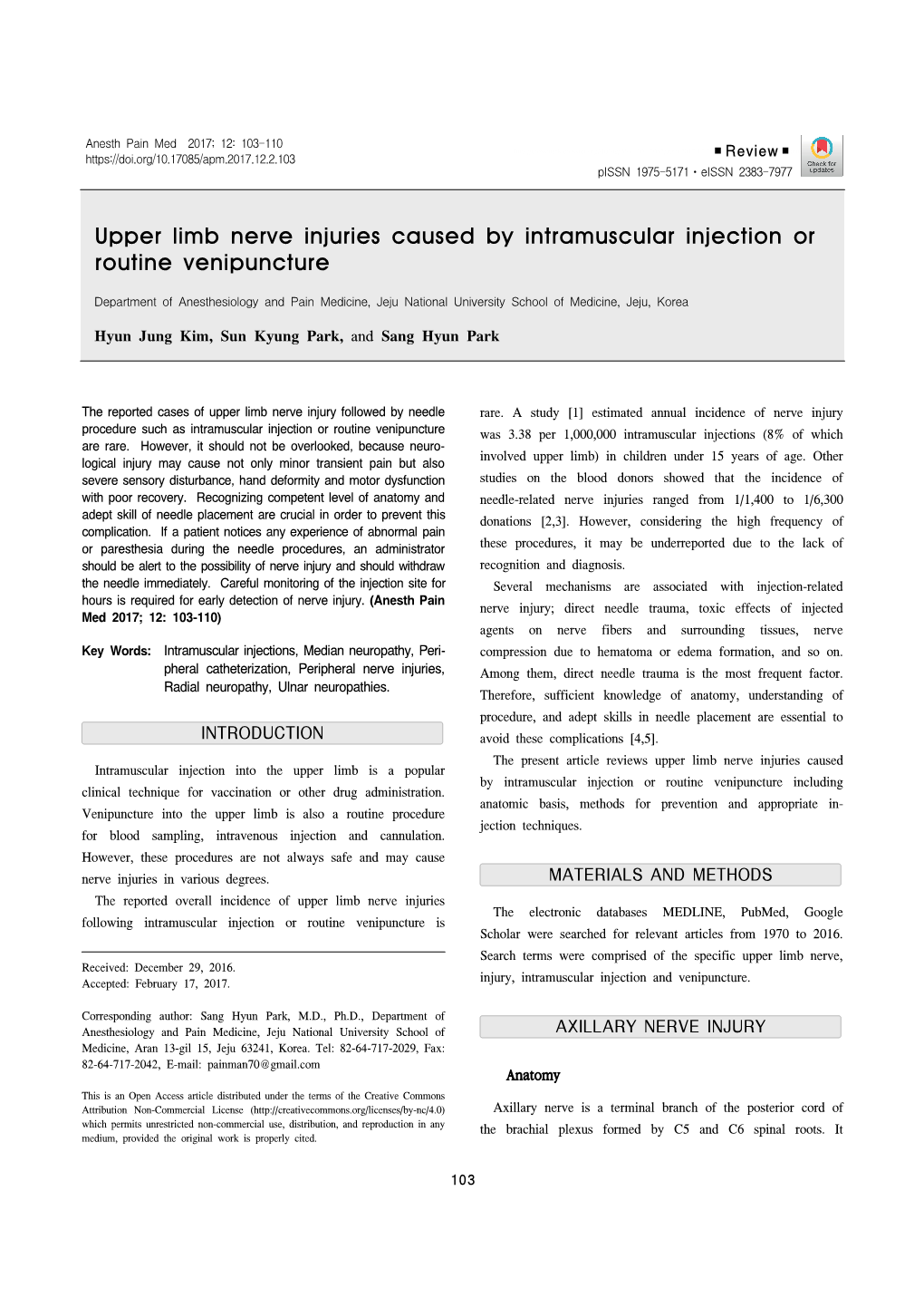 Upper Limb Nerve Injuries Caused by Intramuscular Injection Or Routine Venipuncture