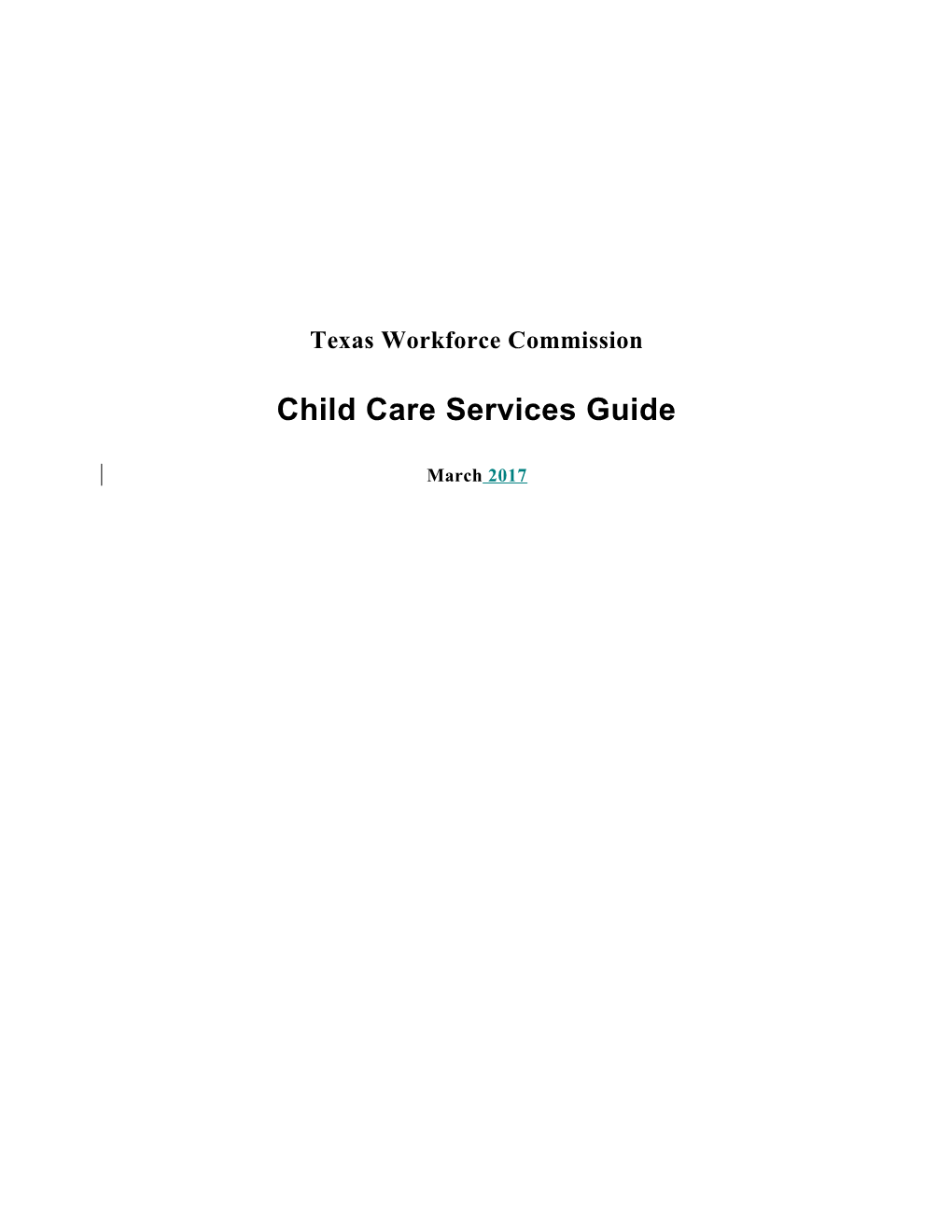 Child Care Services Guide