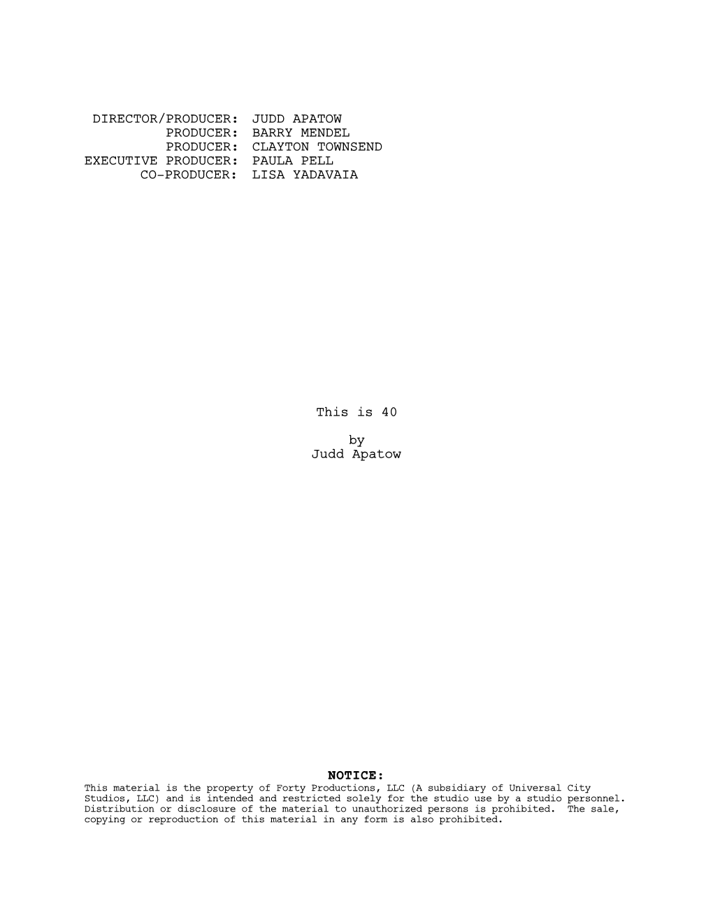 Thisis40 Screenplay