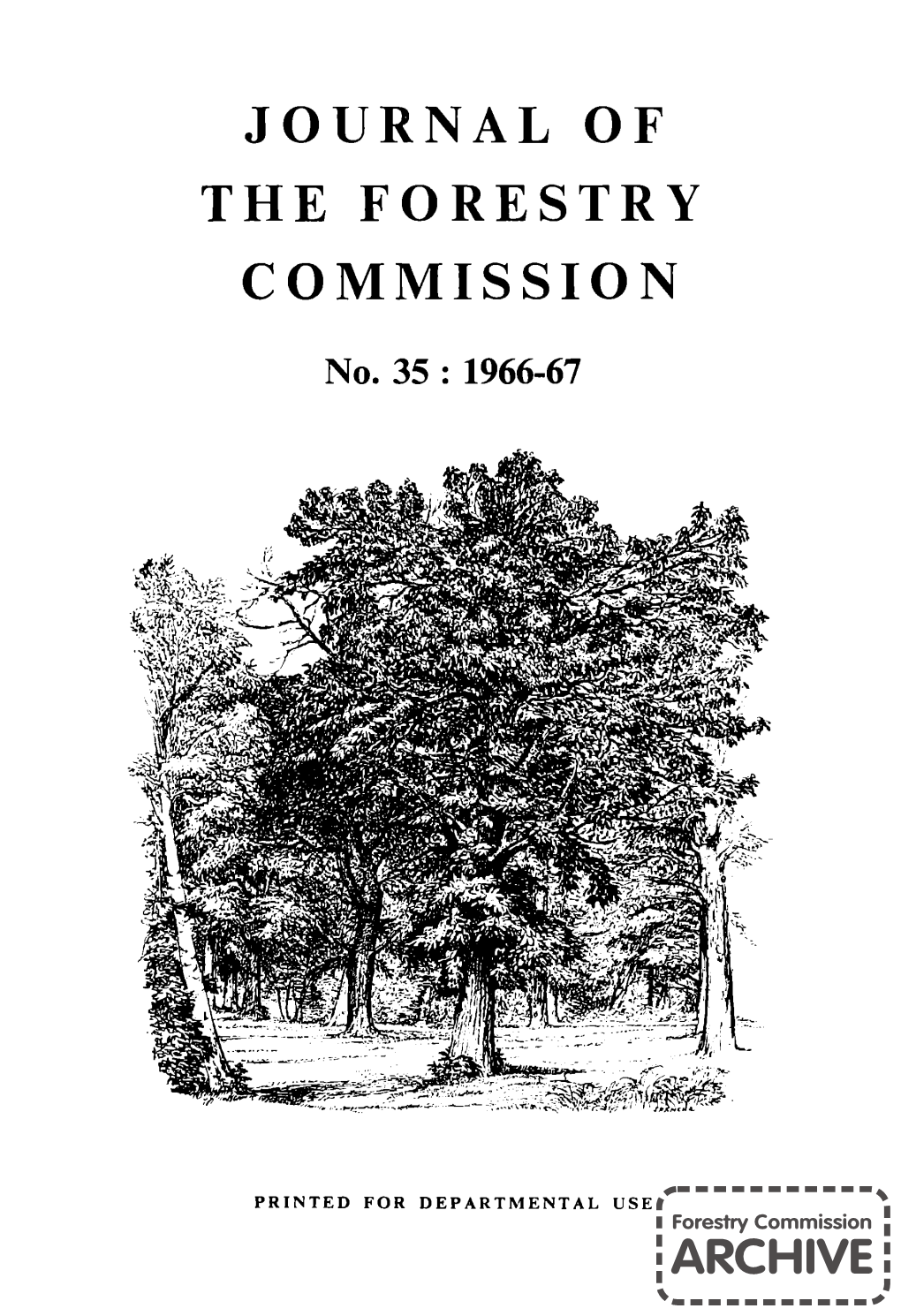 Forestry Commission Journal No