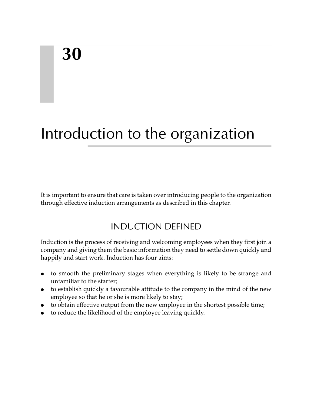 Introduction to the Organization