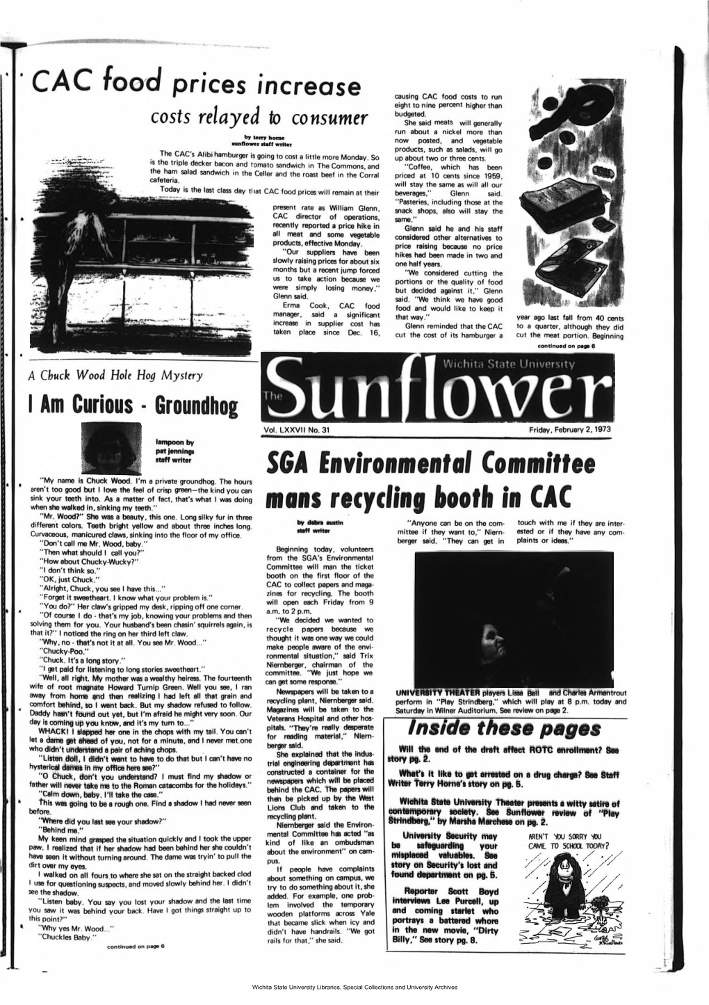 Sunflower February 02, 1973