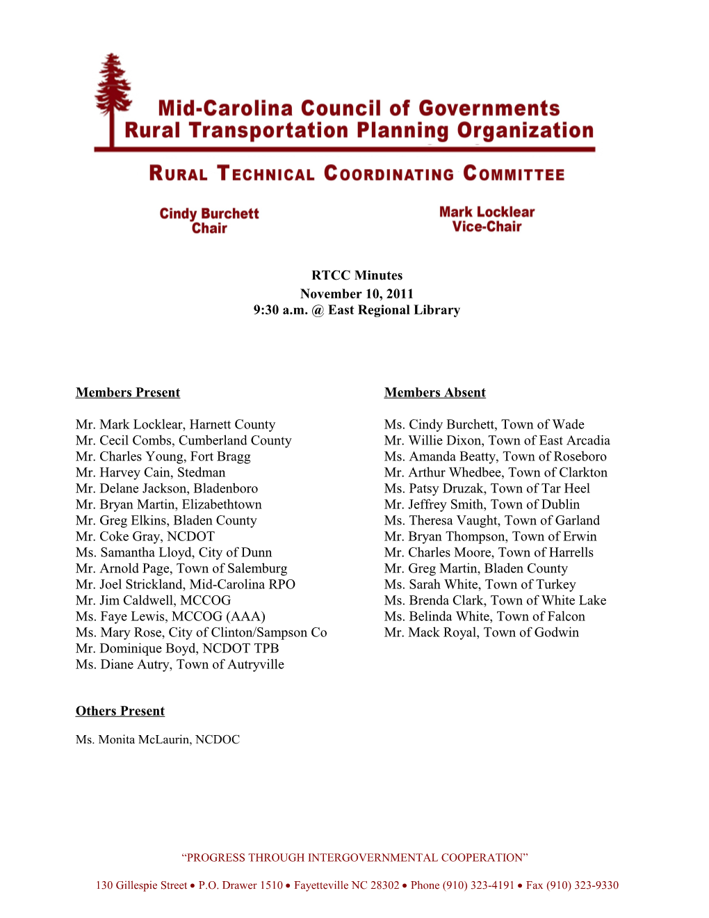 Mid-Carolina Rural Transportation Planning Organization