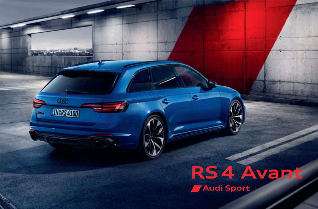 RS 4 Avant We Count Seconds, Not to Measure Time