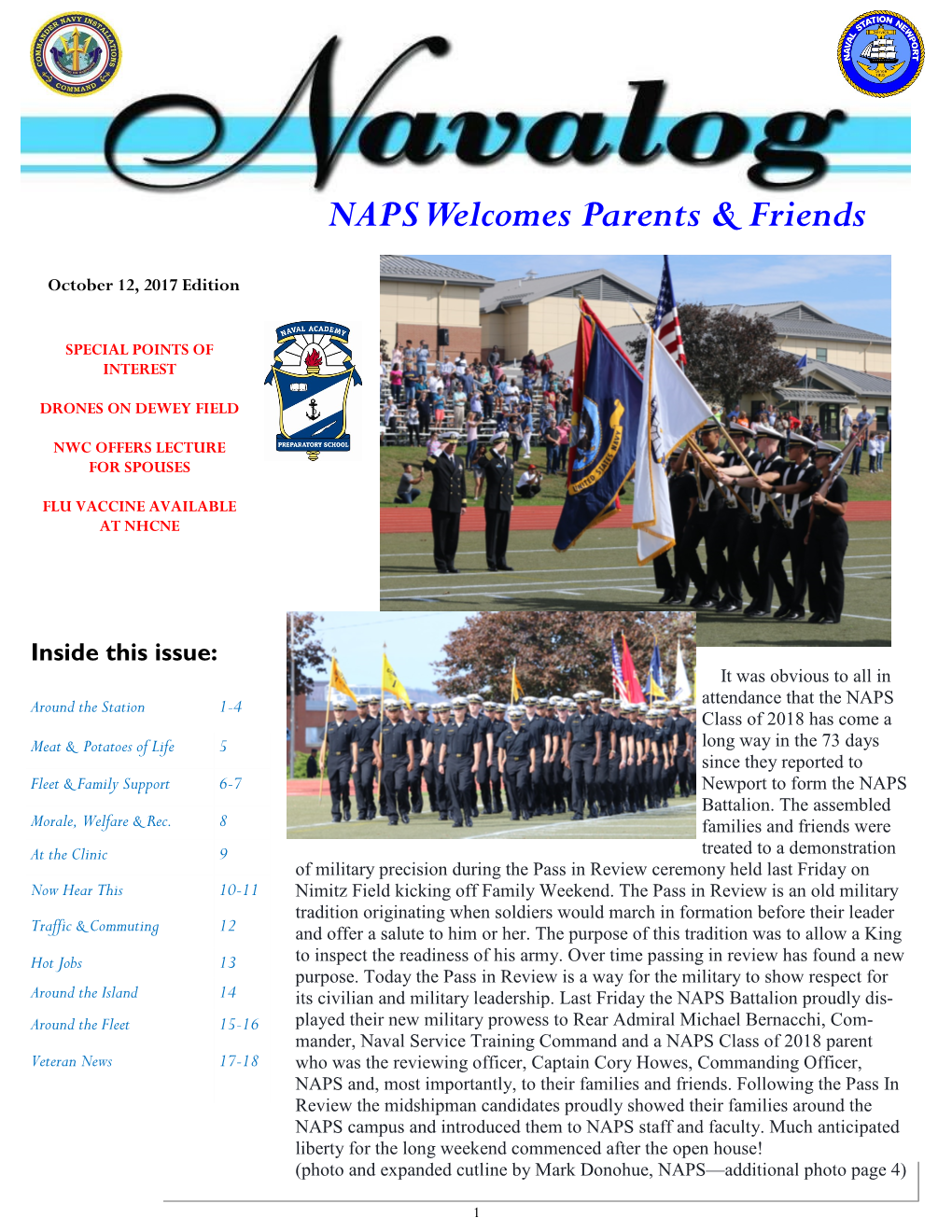 NAPS Welcomes Parents & Friends
