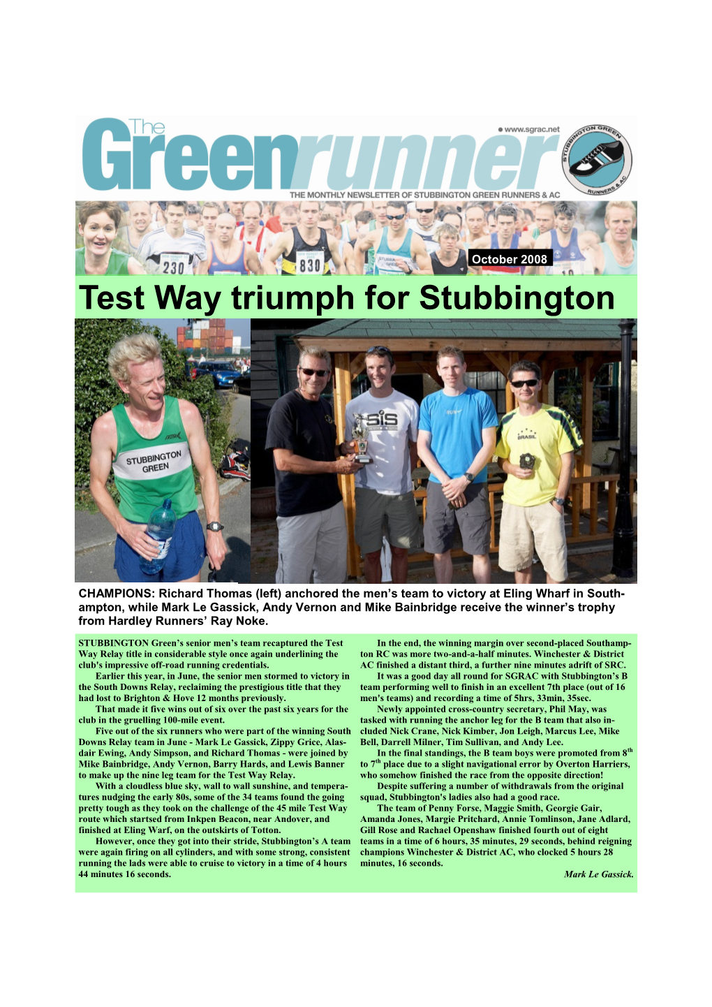 Test Way Triumph for Stubbington
